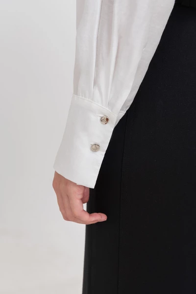 Áo sơ mi lụa Mist