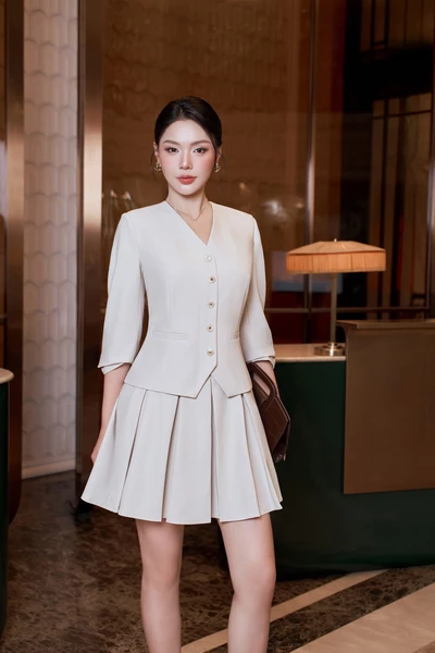 Đầm vest xếp ly Harmony