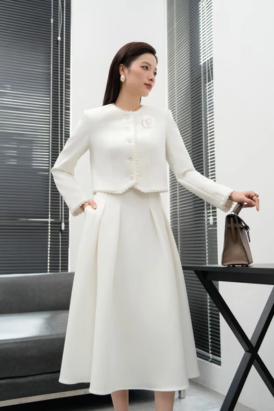 Chân váy midi xòe Elegance