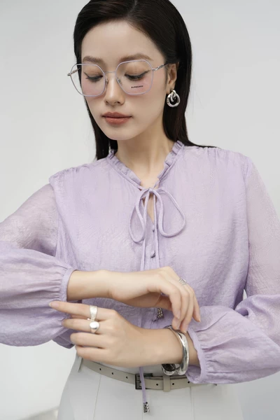 Áo sơ mi lụa Flowly