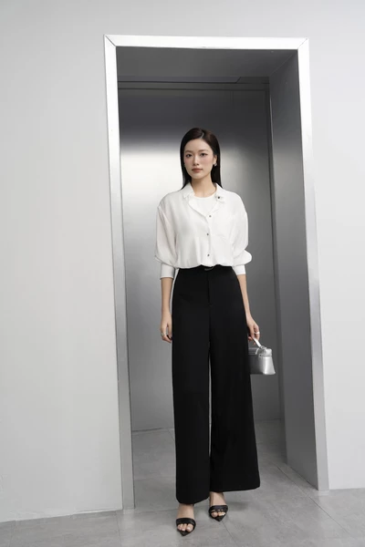 Áo sơ mi lụa Mist