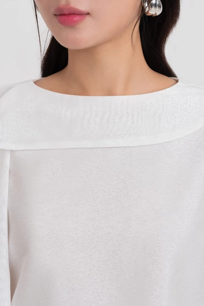 Áo sơ mi lụa Layered Bow