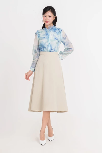 Áo sơ mi tơ Watercolor