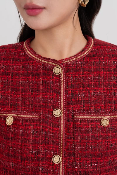 Áo khoác Tweed Red Classic