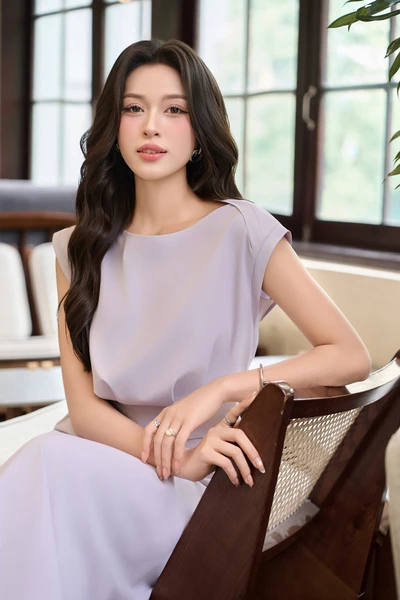 Áo kiểu Muted Lavender