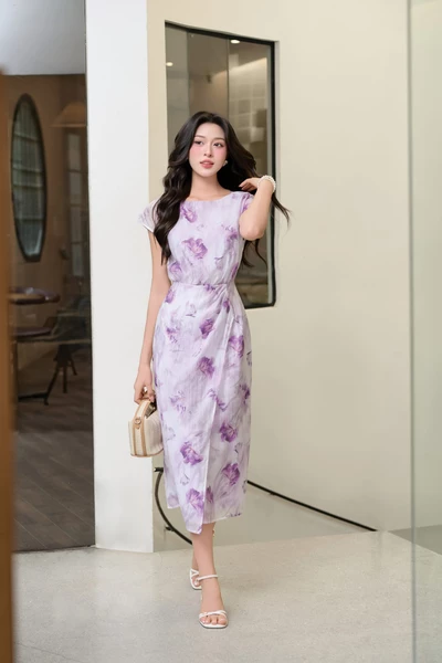 Đầm ôm Tencel Lavender