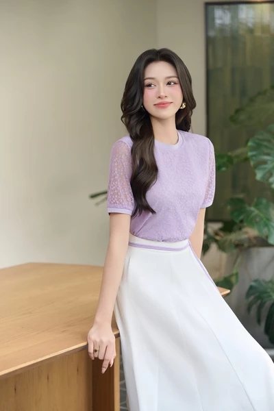 Chân váy A xòe cách điệu