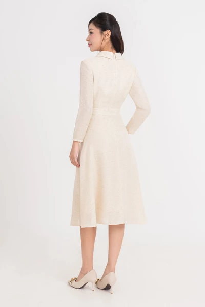 Đầm xòe Tweed Metallic