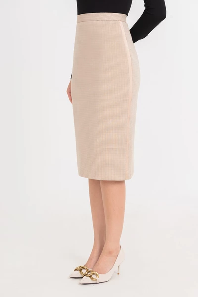 Chân váy bút chì Tweed