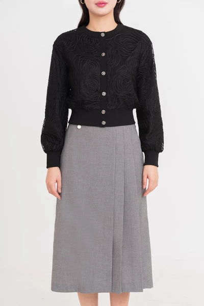 Áo khoác ren dệt kim