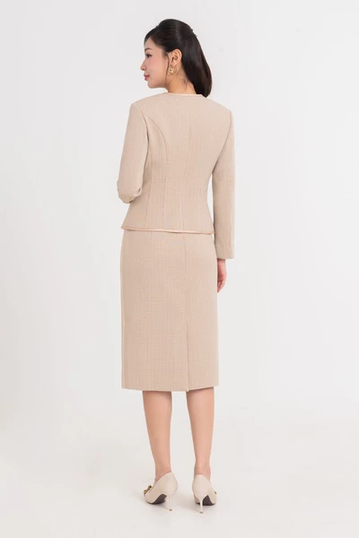 Chân váy bút chì Tweed