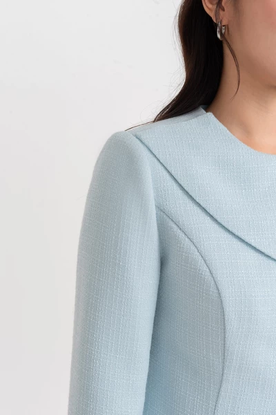 Áo vest Tweed Sunlit Blue