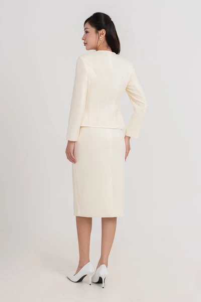 Chân váy bút chì Tweed