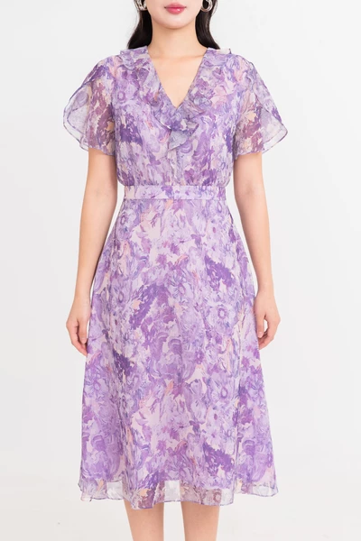 Đầm cánh tiên Lavender