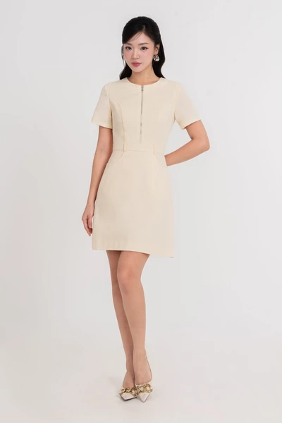 Đầm A Tencel vân hoa