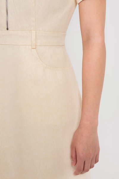 Đầm A Tencel vân hoa