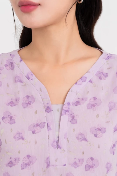 Áo voan hoa nhí Violet