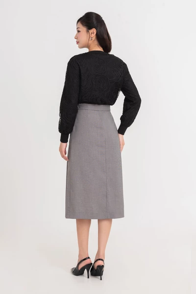 Áo khoác ren dệt kim