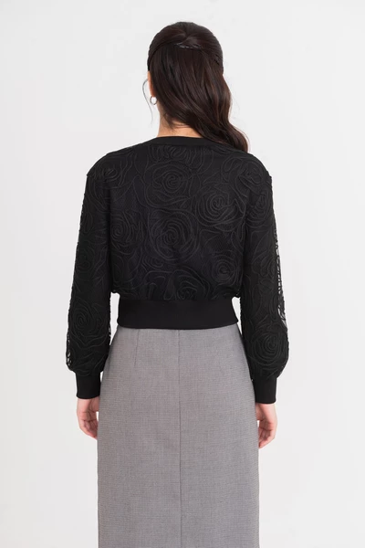 Áo khoác ren dệt kim