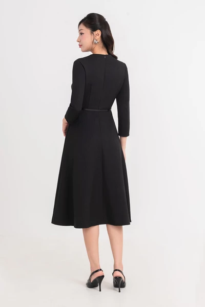 Đầm xòe Tuytsi in hoa