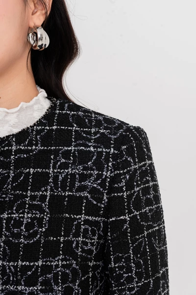 Áo khoác Tweed dáng ngắn