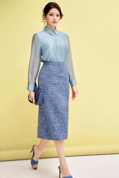 Áo sơ mi Tencel Blue