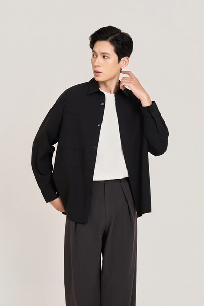 Áo sơ mi Relaxed Urban phối túi MS 17E4432