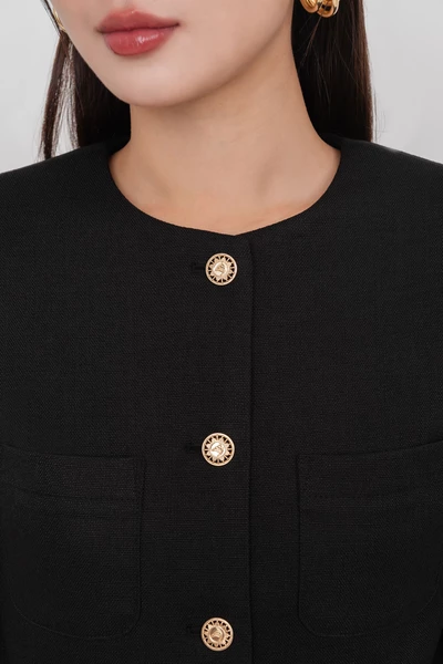 Áo khoác Twill dáng lửng