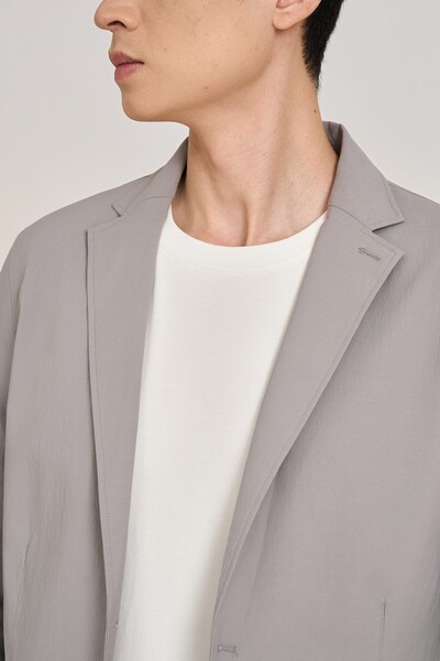 Prime Blazer Seersucker túi vuông