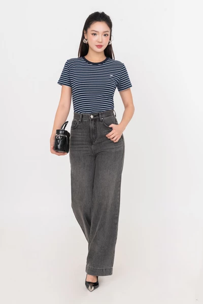 Red Striped T Shirt - Áo thun kẻ cotton