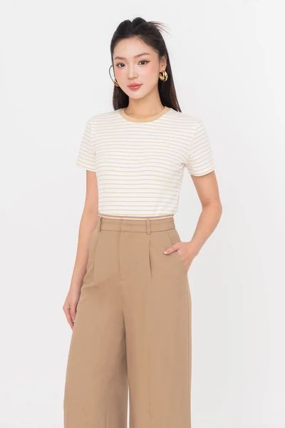 Red Striped T Shirt - Áo thun kẻ cotton