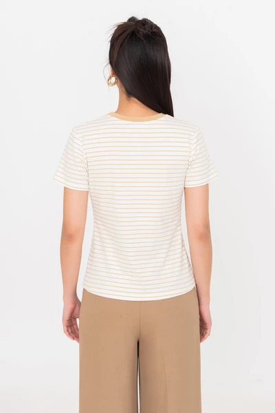Red Striped T Shirt - Áo thun kẻ cotton