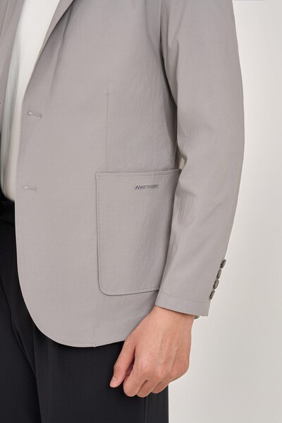 Prime Blazer Seersucker túi vuông