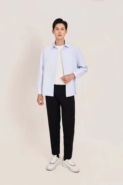 Quần Âu Simple Luxe cropped Slim fit
