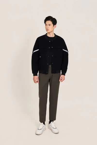 Quần Âu Simple Luxe cropped Slim fit