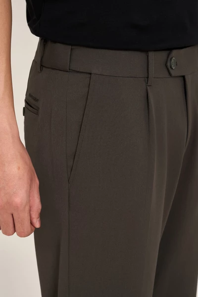 Quần Âu Simple Luxe cropped Slim fit