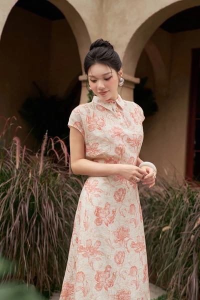 Chân váy Floral Coral