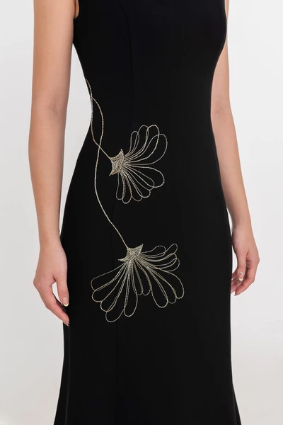 Blanche Cape Dress - Đầm dạ hội phối Cape thêu hoa