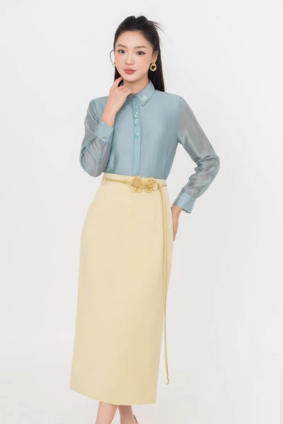 Áo sơ mi Tencel Blue