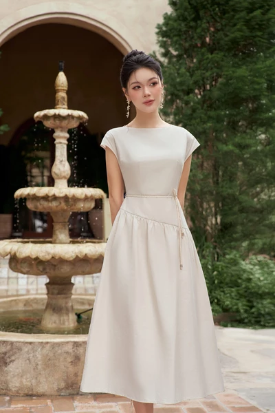 Đầm xòe thắt eo ELYSIA 48B0475
