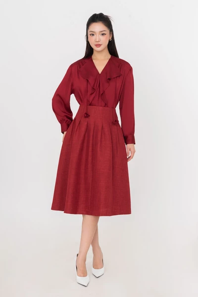 Chân váy xòe Red Flare