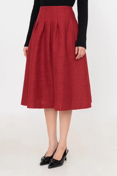 Chân váy xòe Red Flare