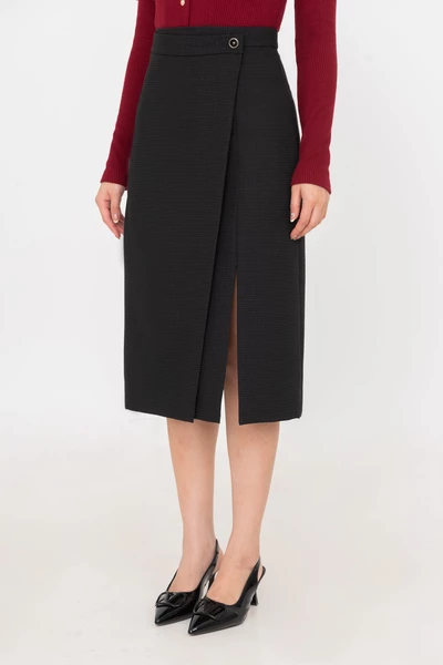 Chân váy Tweed Wrap