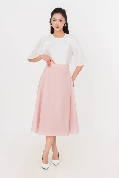 Elegant Silk Blouse - Áo sơ mi tay lỡ