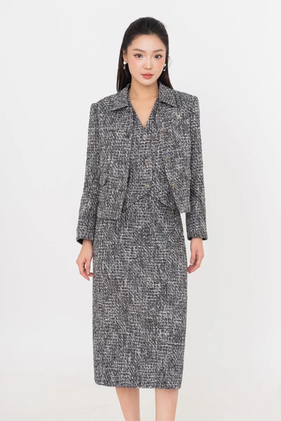 Áo khoác Tweed Elegent Crop