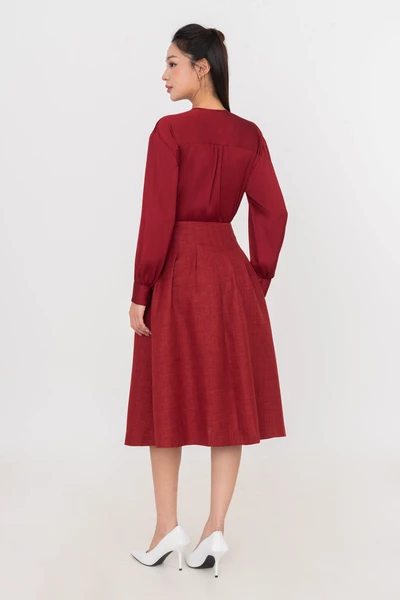 Áo sơ mi Ruffle Elegance