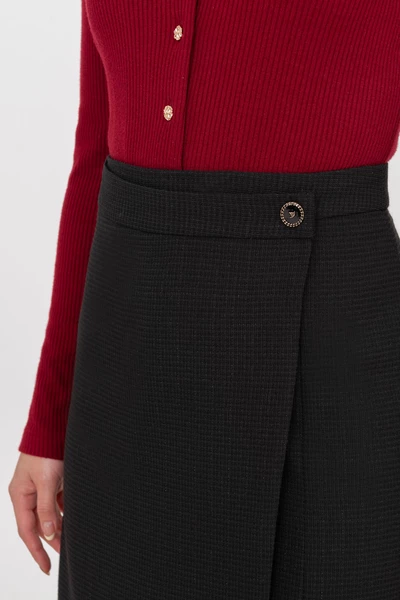 Chân váy Tweed Wrap