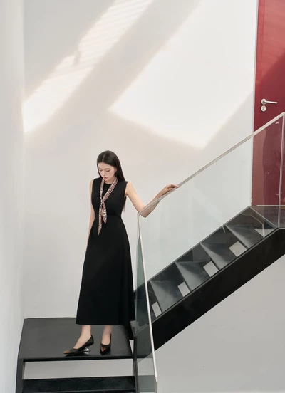 Đầm A-line Eternal (kèm khăn lụa) MS 42B0225