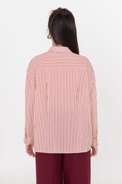 Áo sơ mi Stripe Tencel
