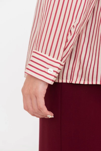 Áo sơ mi Stripe Tencel